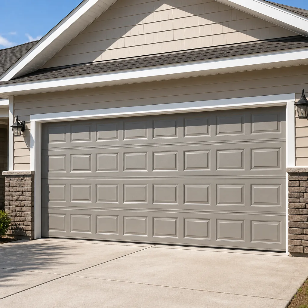 Raised-panel steel